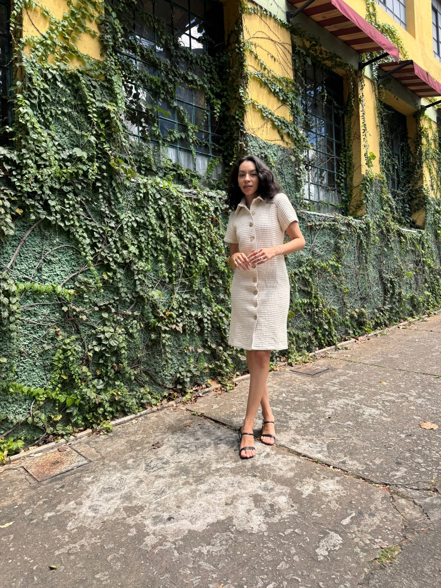 Vestido Camisa Texturizado