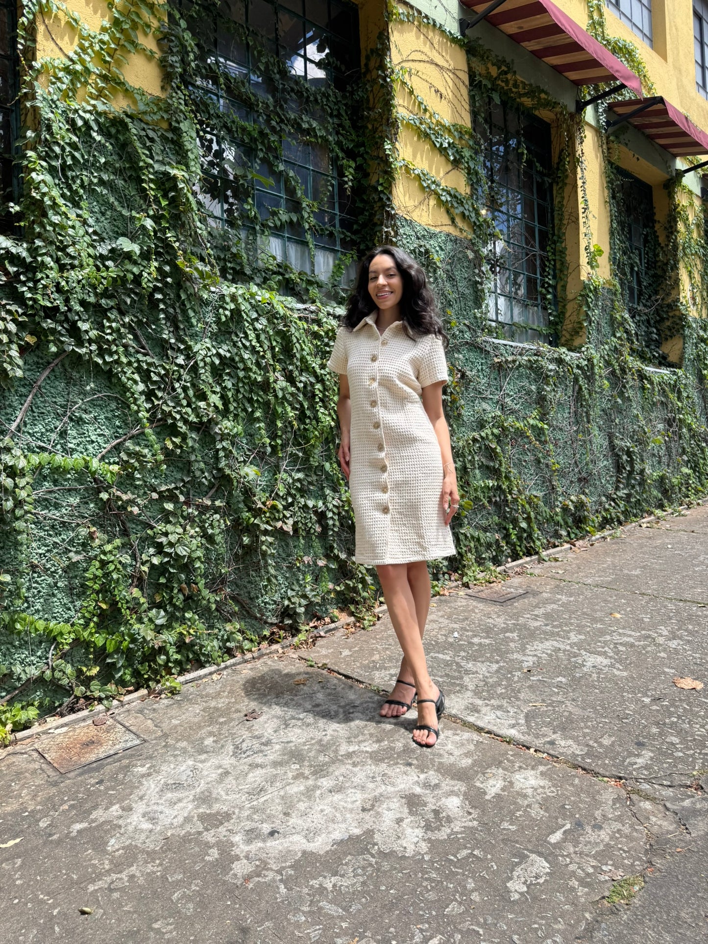 Vestido Camisa Texturizado