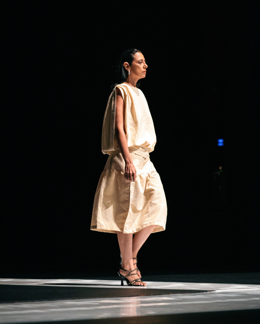 Os Anos 20 - Colete de PET Reciclado + Saia Balonê