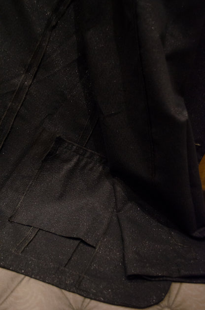 Blazer sem forro em lurex reciclado ''Sombra plena''