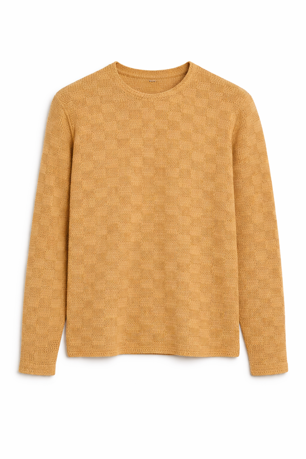 Blusa gola redonda de tricô ''Terra Arada''