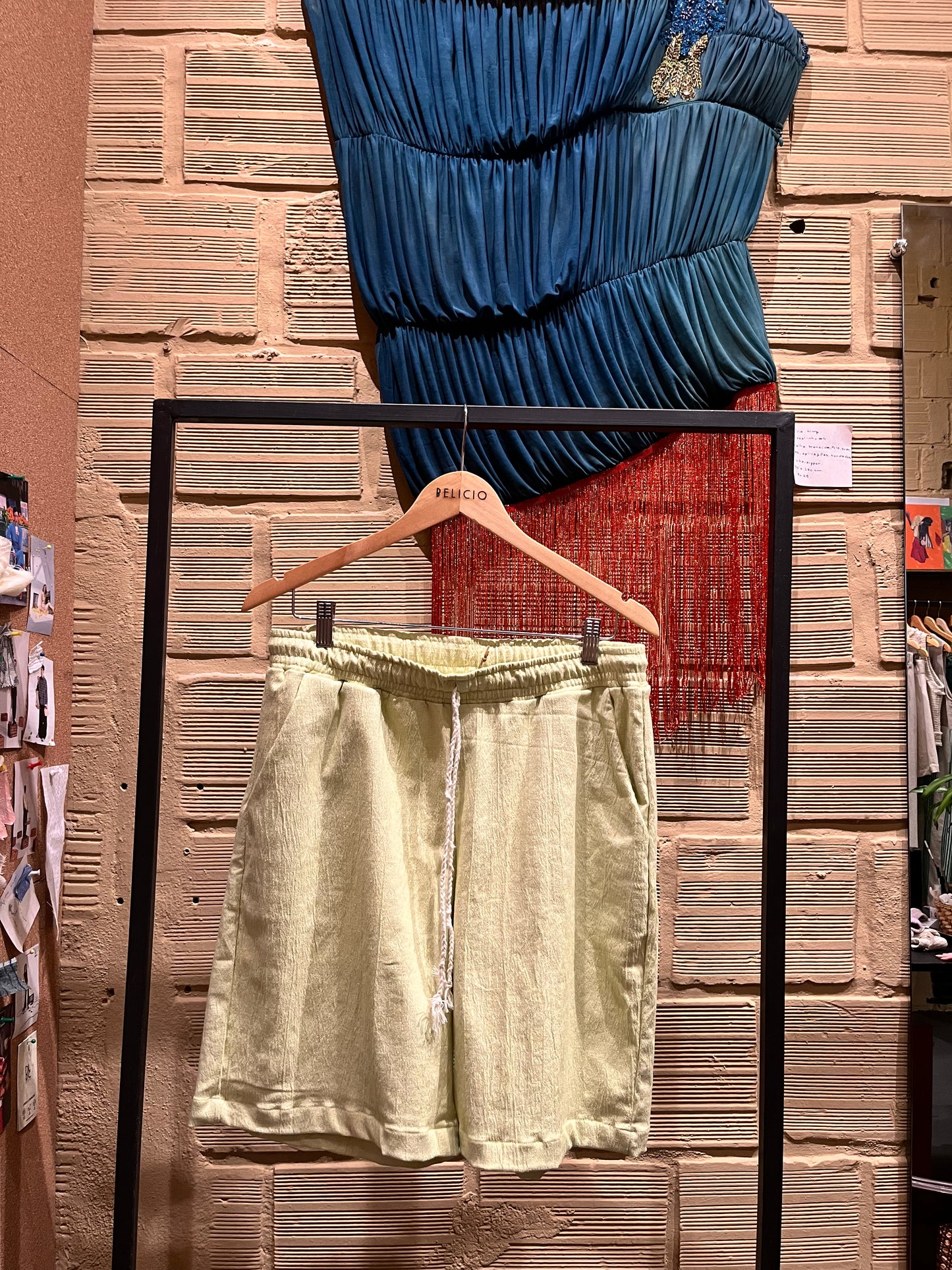 Short em Anarruga Sustentável “Ver o Mar”