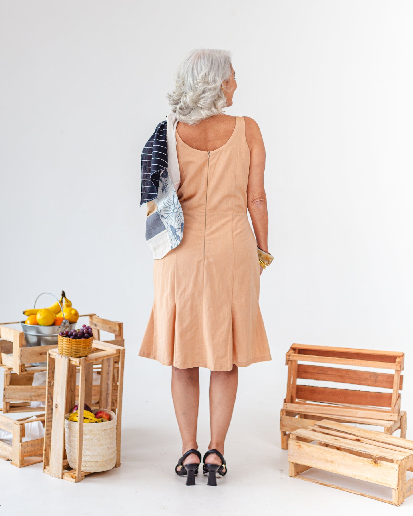 Vestido Crepe ''Areia''