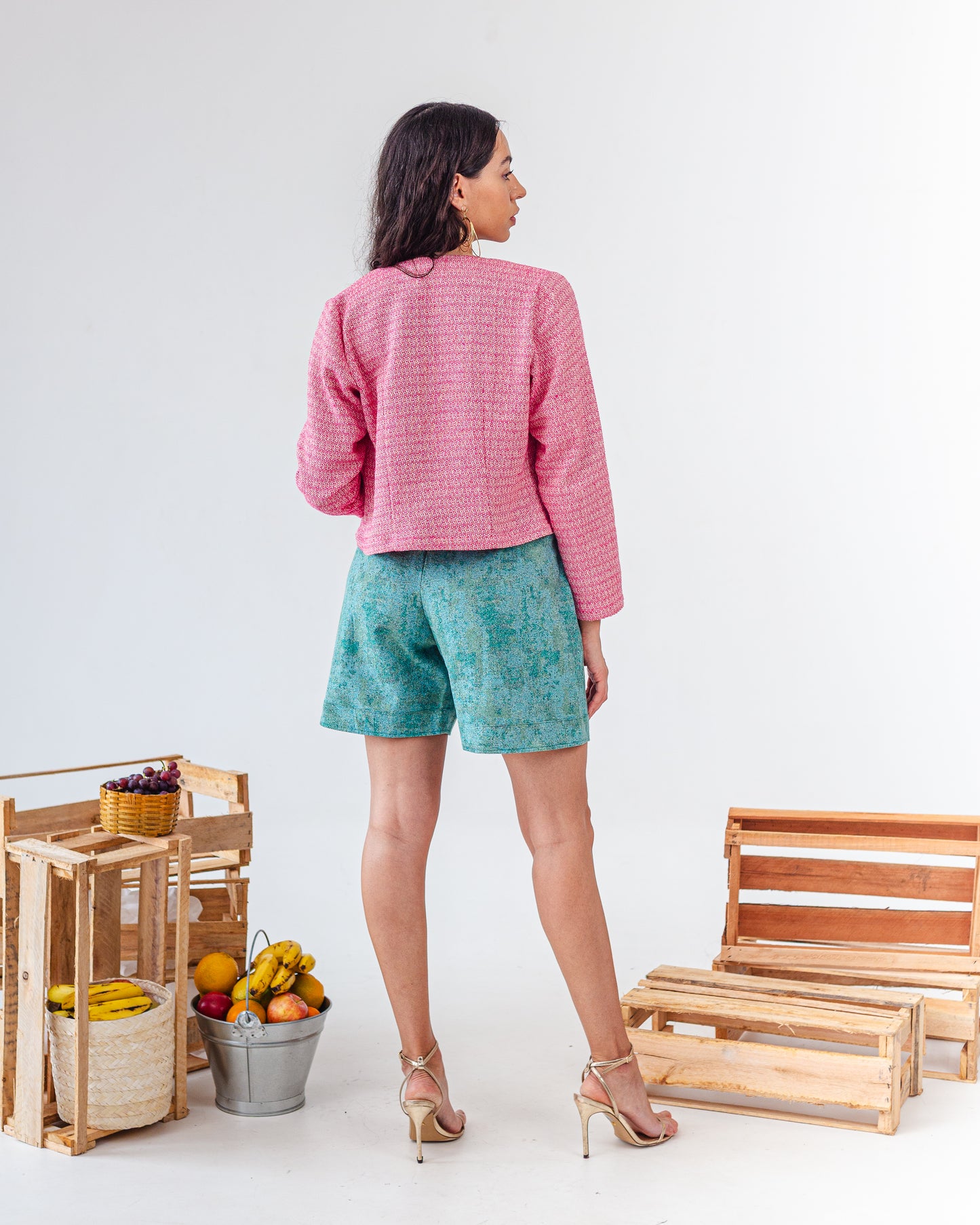 Casaquete Tweed Rosa ''Colorado''
