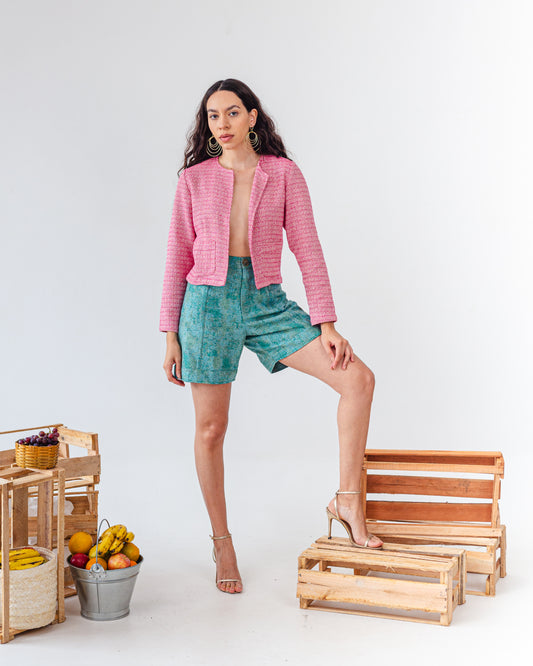 Casaquete Tweed Rosa ''Colorado''