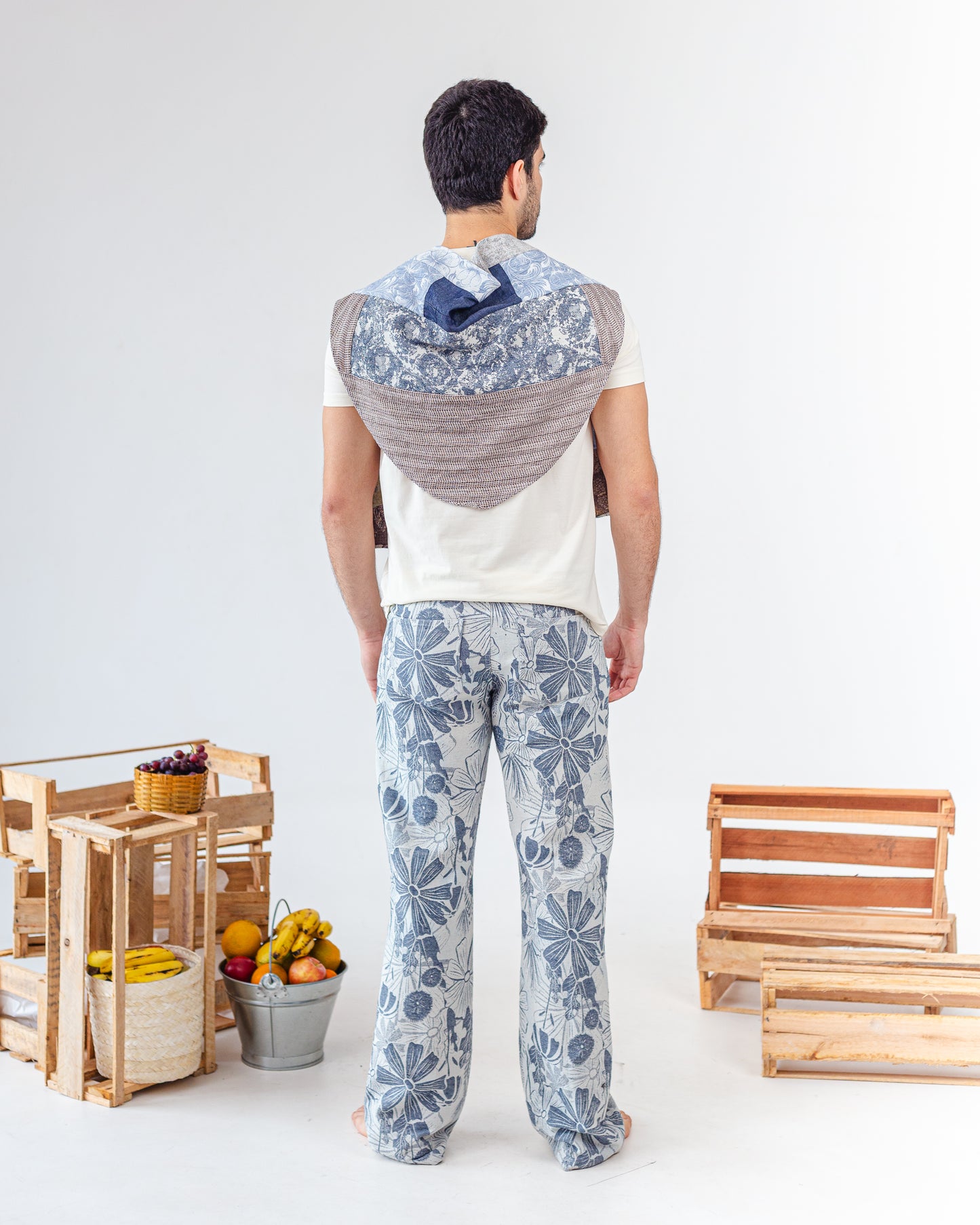 Calça Jacquard ''Fleur de Jean''
