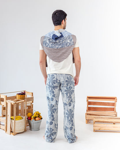 Calça Jacquard ''Fleur de Jean''