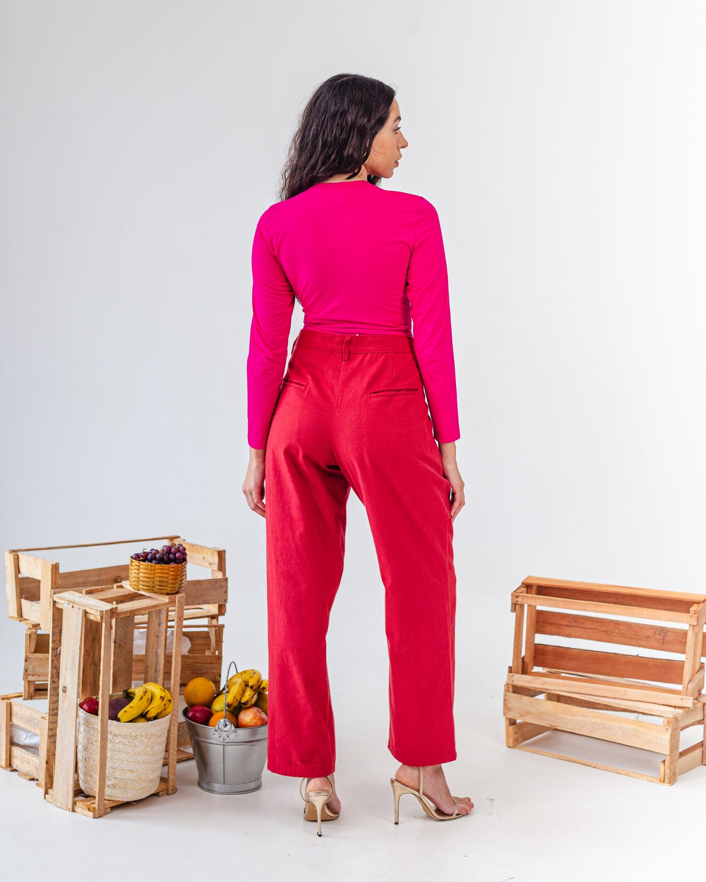 Calça de Alfaiataria Vinho ''AIME''