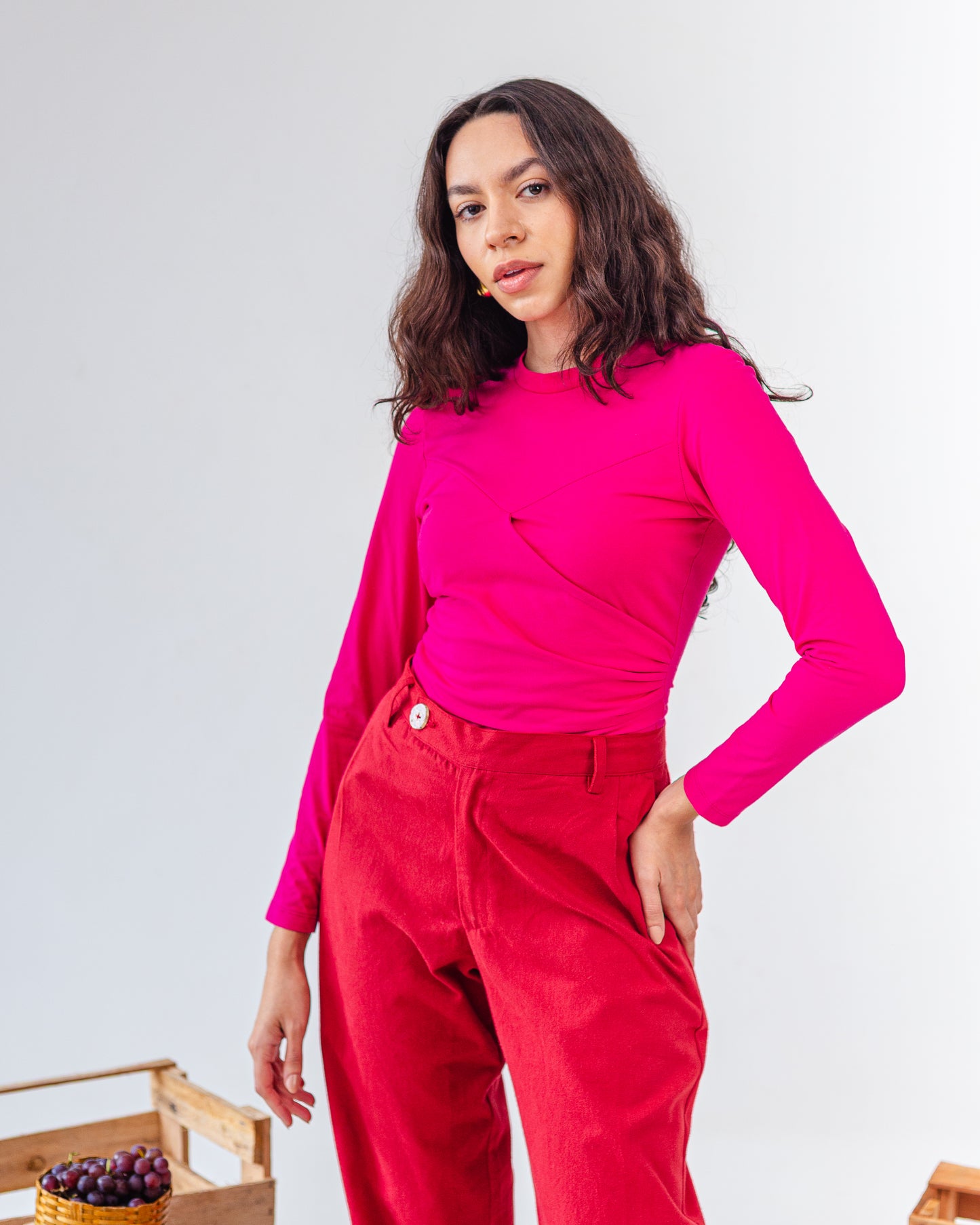 Blusa Manga Longa Rosa ''Colorado''