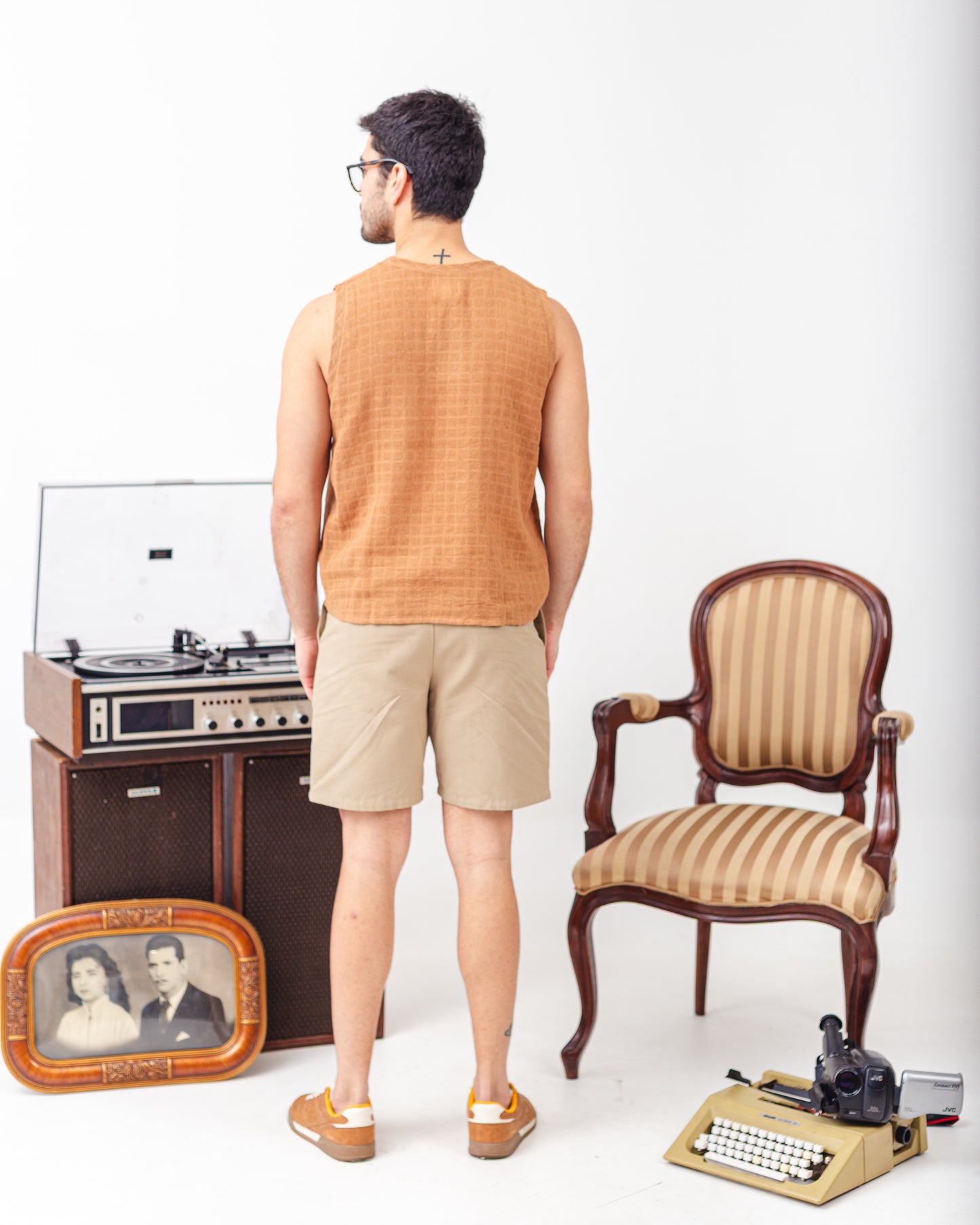 Short de Alfaiataria Marrom "Toque"