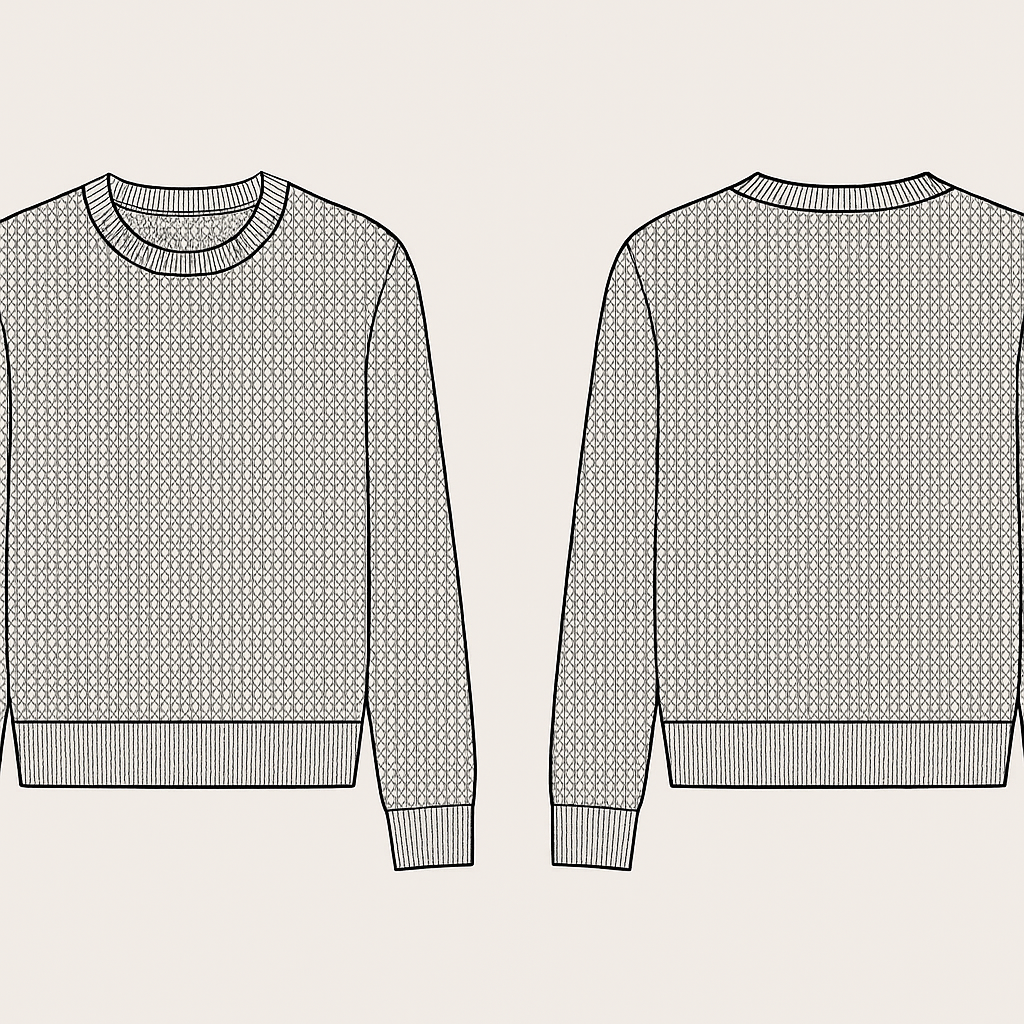 Blusa Gola Redonda de Tricô ''Terra Arada''