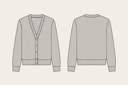 Cardigan de Tricô ''Terra Arada''