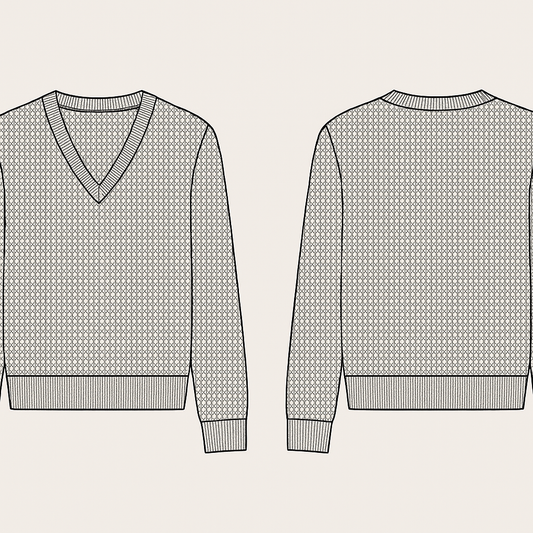 Blusa Gola V de Tricô ''Terra Arada''