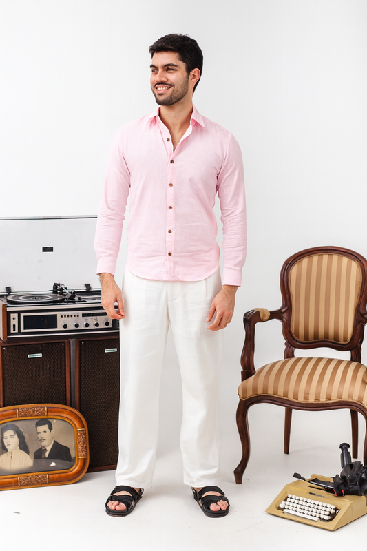 Calça de Alfaiataria Marinho ''Blanc''