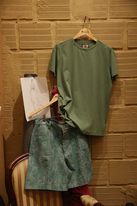 Short de Jacquard Verde