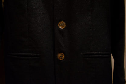 Blazer sem forro em lurex reciclado ''Sombra plena''