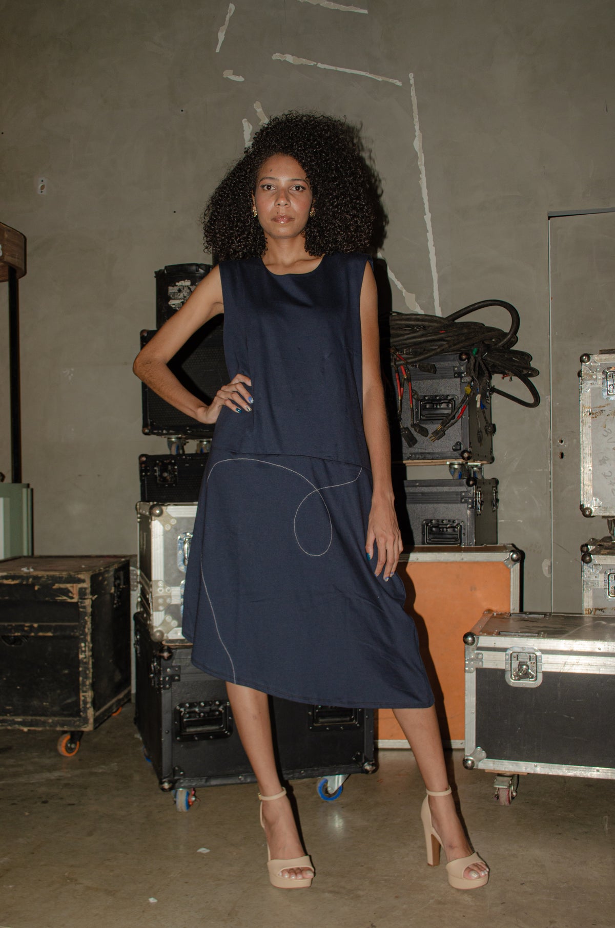 Vestido em malha 100% algodão orgânico ''Coração''