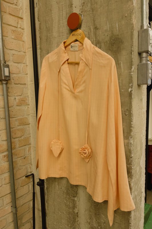 Bata em viscose ecovero leazing ''Folha e flor''