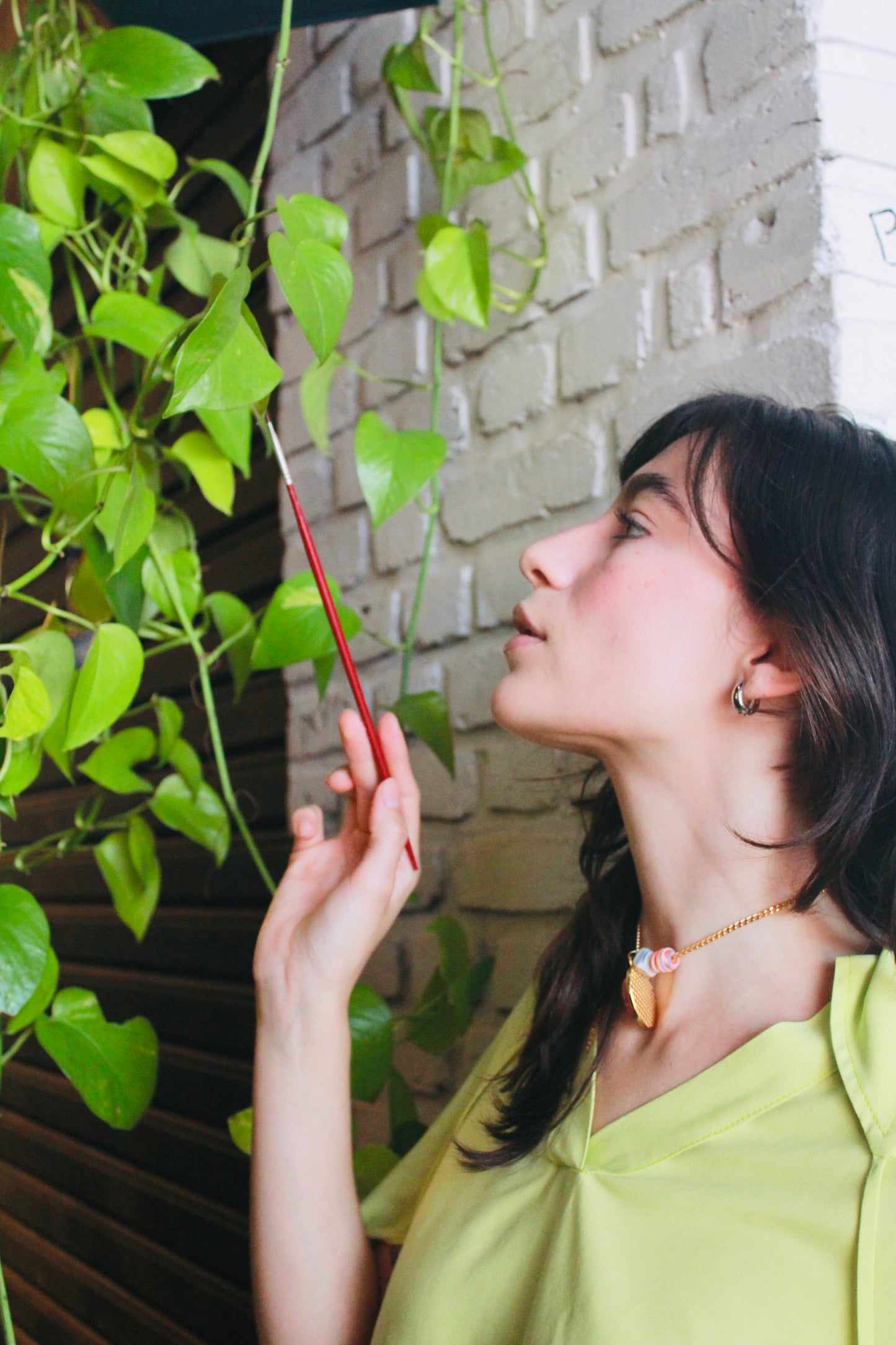 Bata em viscose ecovero leazing ''Verde Folha''