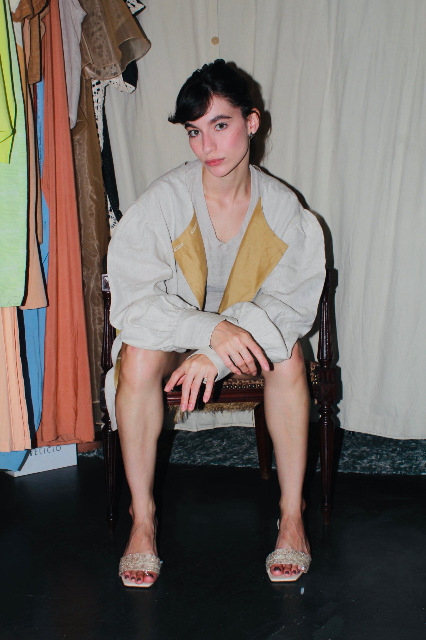 Blazer Folhas de David Hocknay