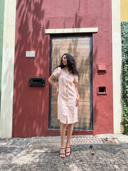 Vestido Camisa Linho Reciclado