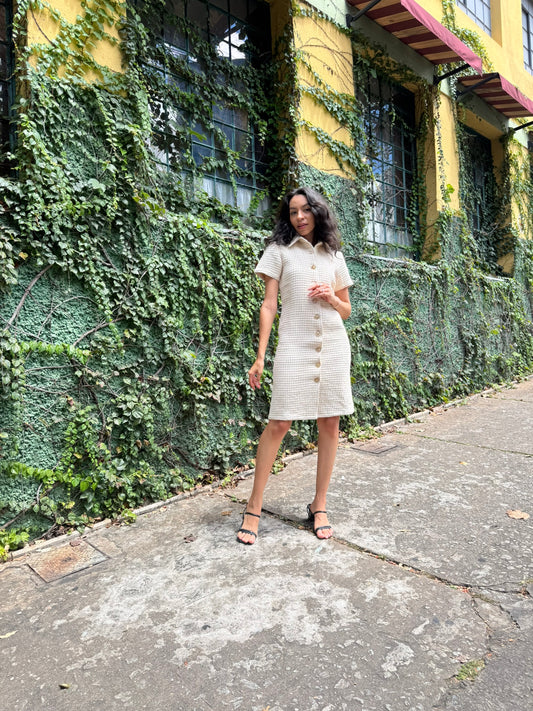 Vestido Camisa Texturizado