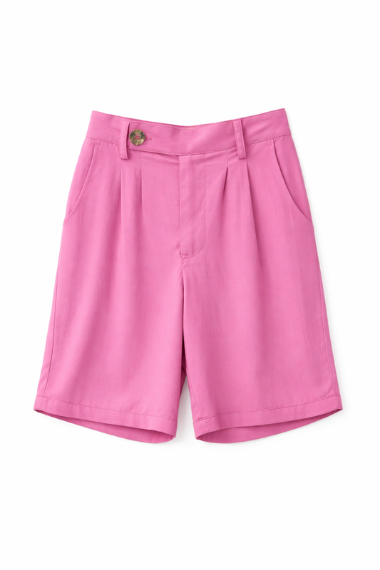 Short em Viscose Leazing ''Rosadinho”