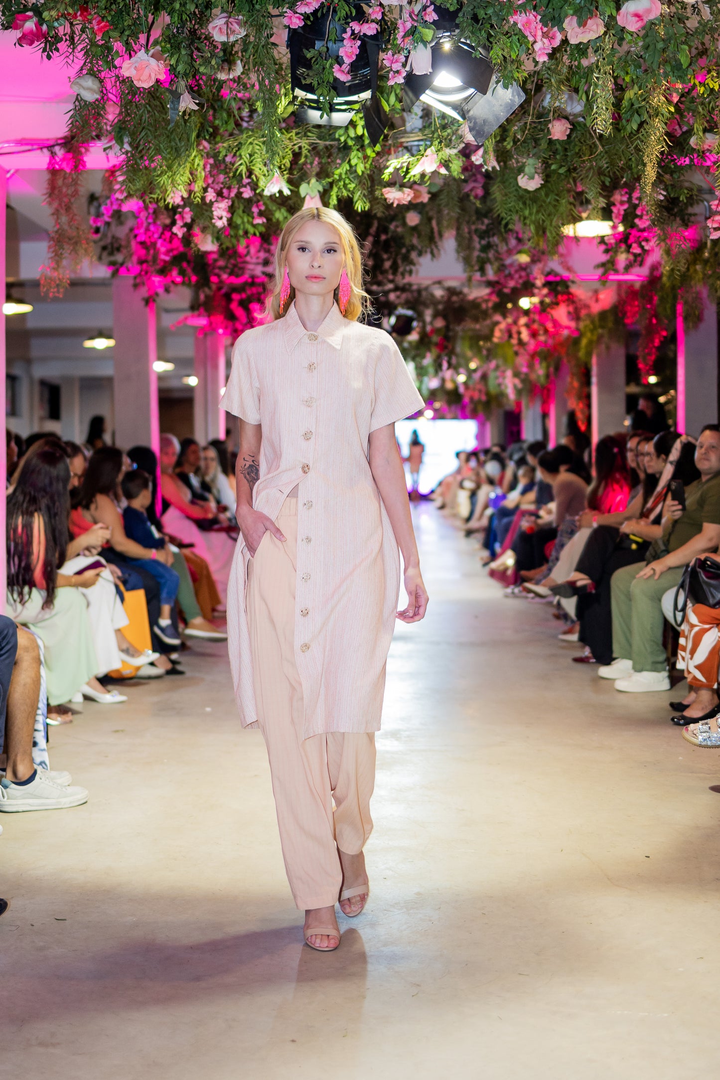 Calça em Viscose Leazing ''Bronze Dourado''